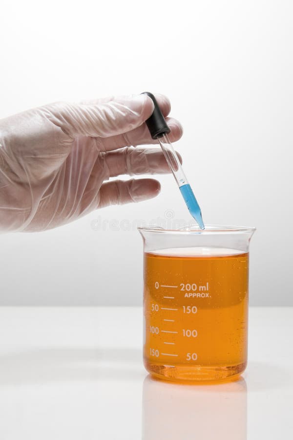 Mixing Chemicals stock photo. Image of latex, white, orange 9422262