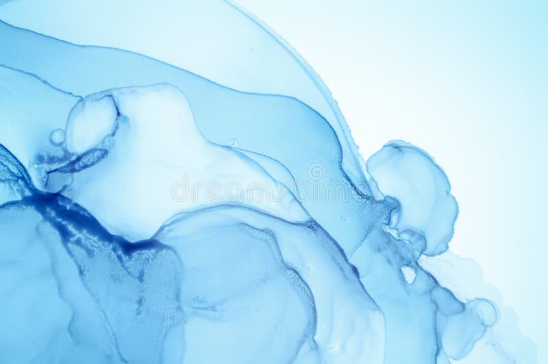 Mixing Inks. Art Wave Background Stock Image - Image of splash, blue ...