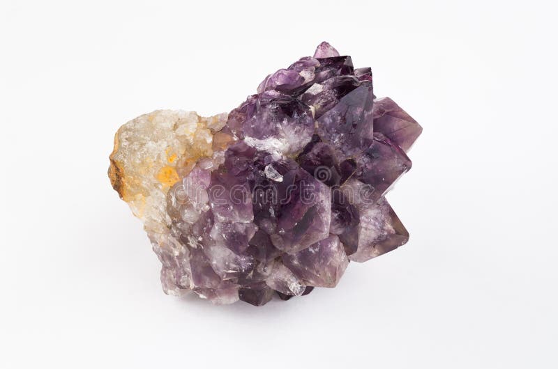 Mixture of Amethyst and Citrine in the Rough. Stock Image Image of beautiful, purple 51010481