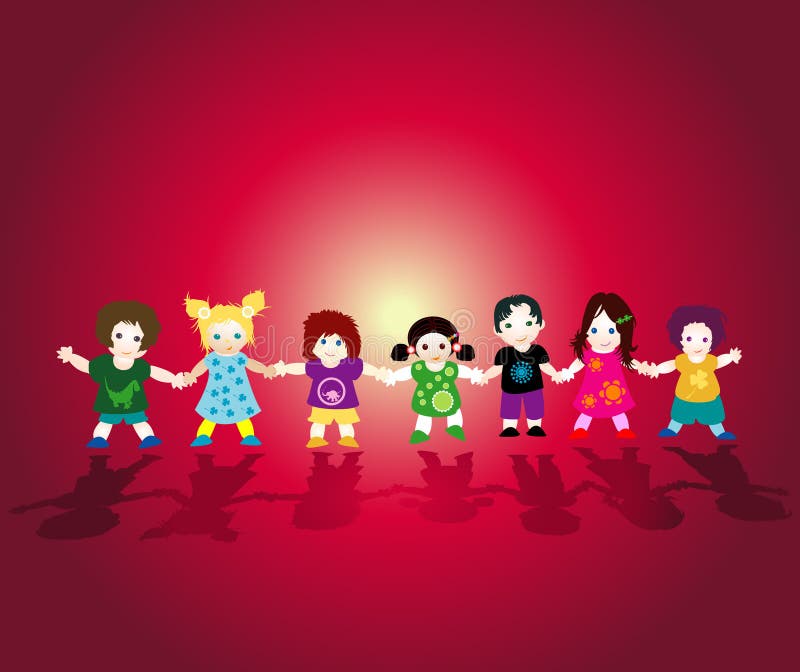 Crianças ilustração royalty free