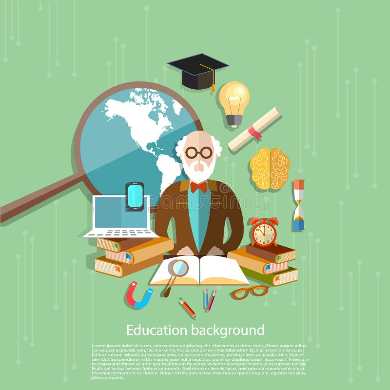 Międzynarodowy edukaci szkoły lekcj nauczania online profesor ilustracji Międzynarodowy edukaci szkoły lekcj nauczania online profesor ilustracji