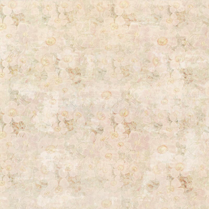 Miękki pastelowych menchii i beżu rocznika tła wzoru kwiecisty deseniowy projekt royalty ilustracja