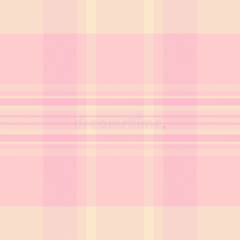 Miękki różowy wzór plaid łagodna harmonia pastelowych hues. Idealny do tkanin tła lub dodawanie delikatnej słodyczy ilustracja wektor