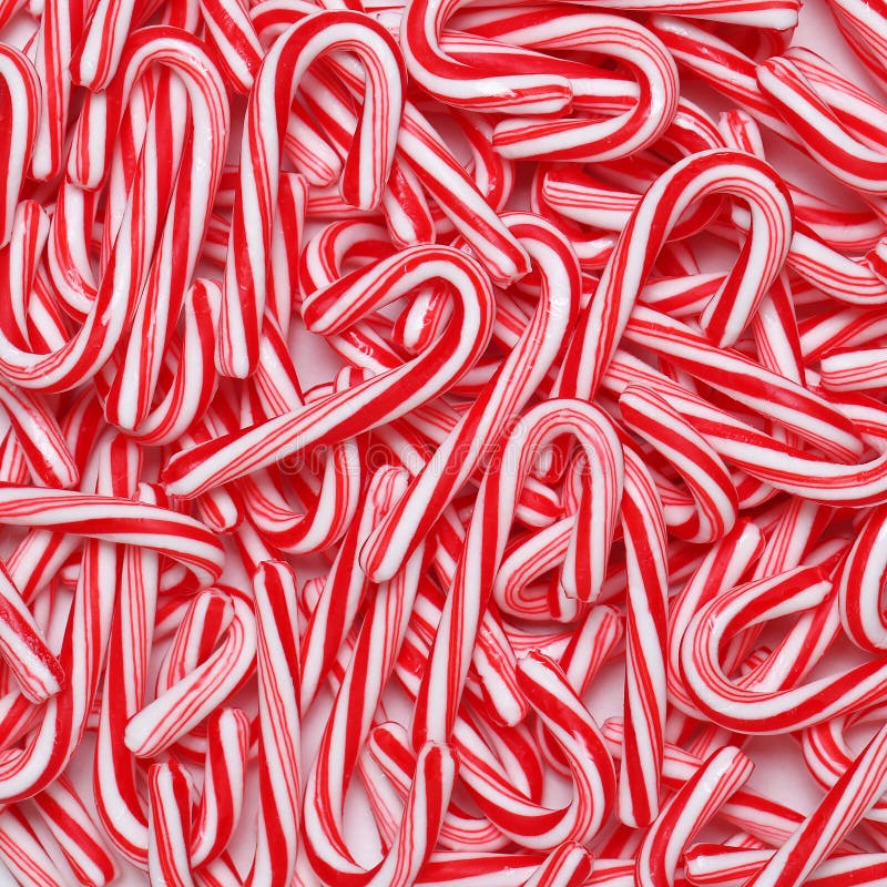 Peppermint candy canes. Christmas background. Peppermint candy canes. Christmas background