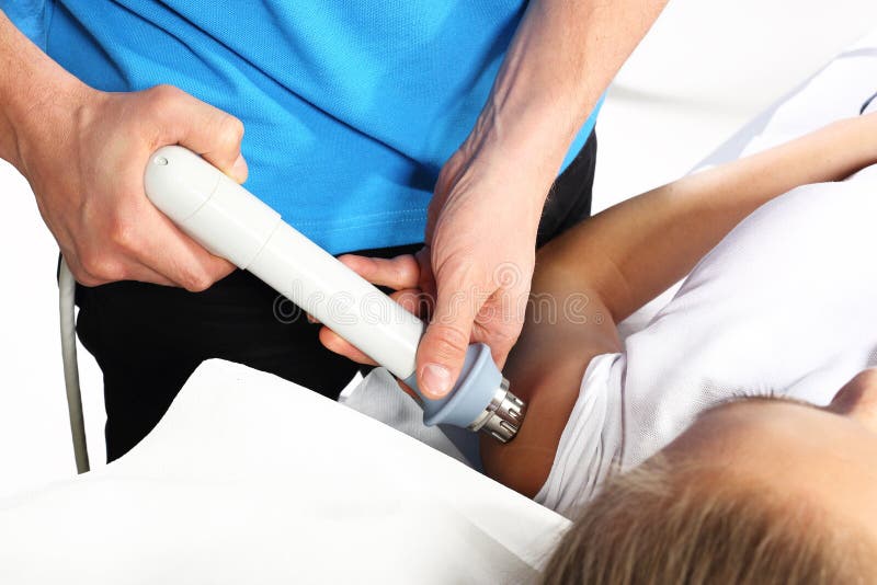 Mięśnia electrostimulation, traktowanie i rehabilitacja, zdjęcia royalty free Mięśnia electrostimulation, traktowanie i rehabilitacja, zdjęcia royalty free