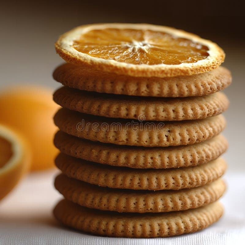 Mjuk skorpa med slitna slitsar med torkat orange segment vektor illustrationer