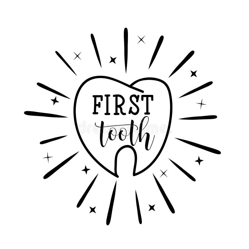 Mjölktand bokstäver Motivational citationsteckenaffisch för tandvård behandla som ett barn för hälsningsillustrationen för kortet vektor illustrationer Mjölktand bokstäver Motivational citationsteckenaffisch för tandvård behandla som ett barn för hälsningsillustrationen för kortet vektor illustrationer