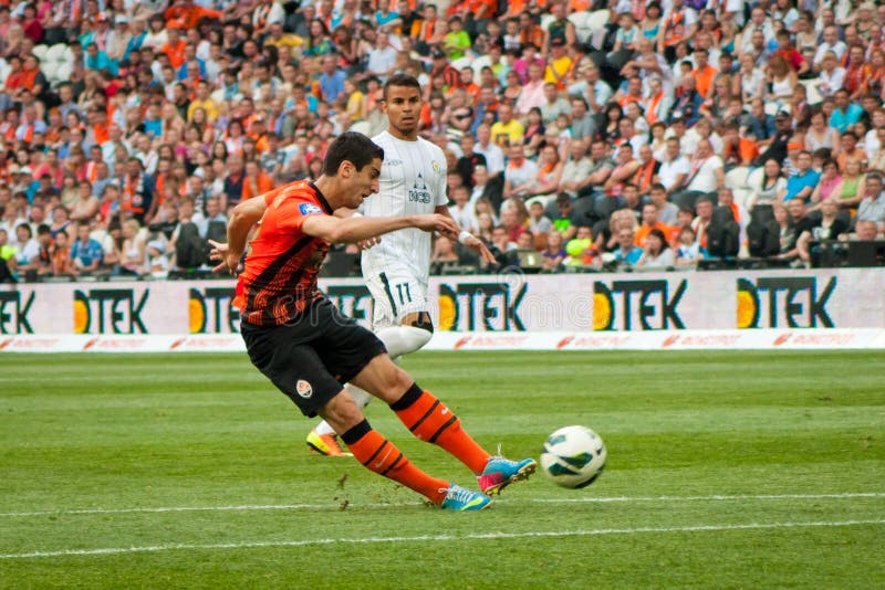 Mkhitaryan Henrikh and Taison Forwards of Football Club Shakhtar Editorial  Photo - Image of green, football: 31294671