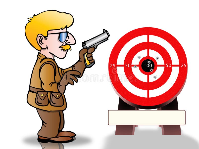 Tarcza strzelecka ilustracja wektor