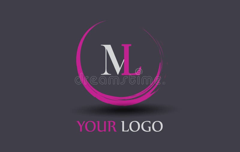 Ml M L Letter Logo Design Illustration De Vecteur Illustration Du Idee