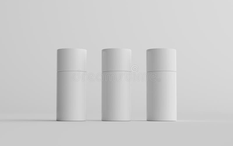 75ml White Plastic Rollon / Spray Deodorant Bottle Mockup Three