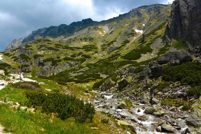 Mlynicka dolina, Vysoke Tatry (Mlinicka valley, High Tatras) - Slovakia royalty free stock image Mlynicka dolina, Vysoke Tatry (Mlinicka valley, High Tatras) - Slovakia royalty free stock image