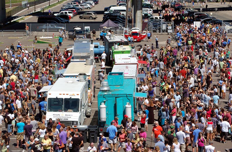 American School Bus In Use As A Food Truck Editorial Stock Photo Image Of People Restaurant