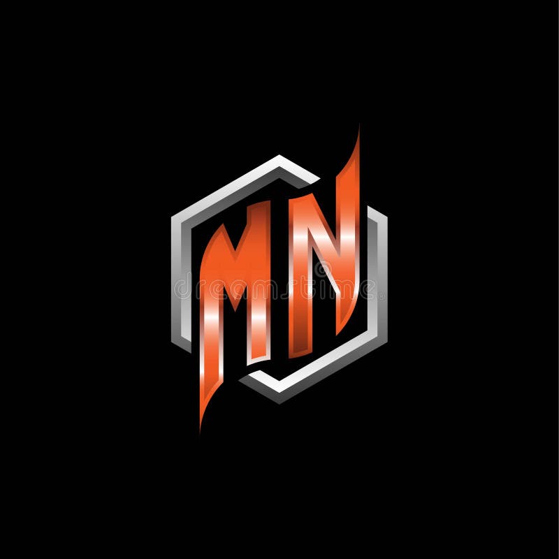 Mm logo monogram with shield around crown shape Vector Image