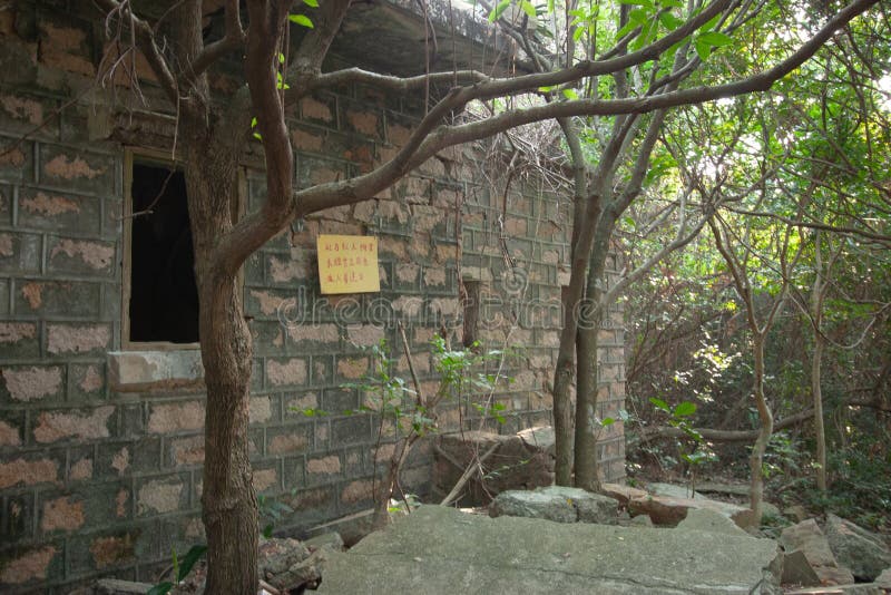 A Mo Old House at the Po Toi Islands, Hk Stock Image Image of hill