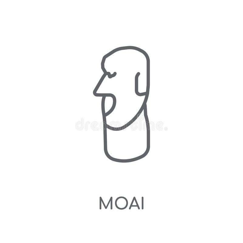 Free Moai Icon - Download in Colored Outline Style