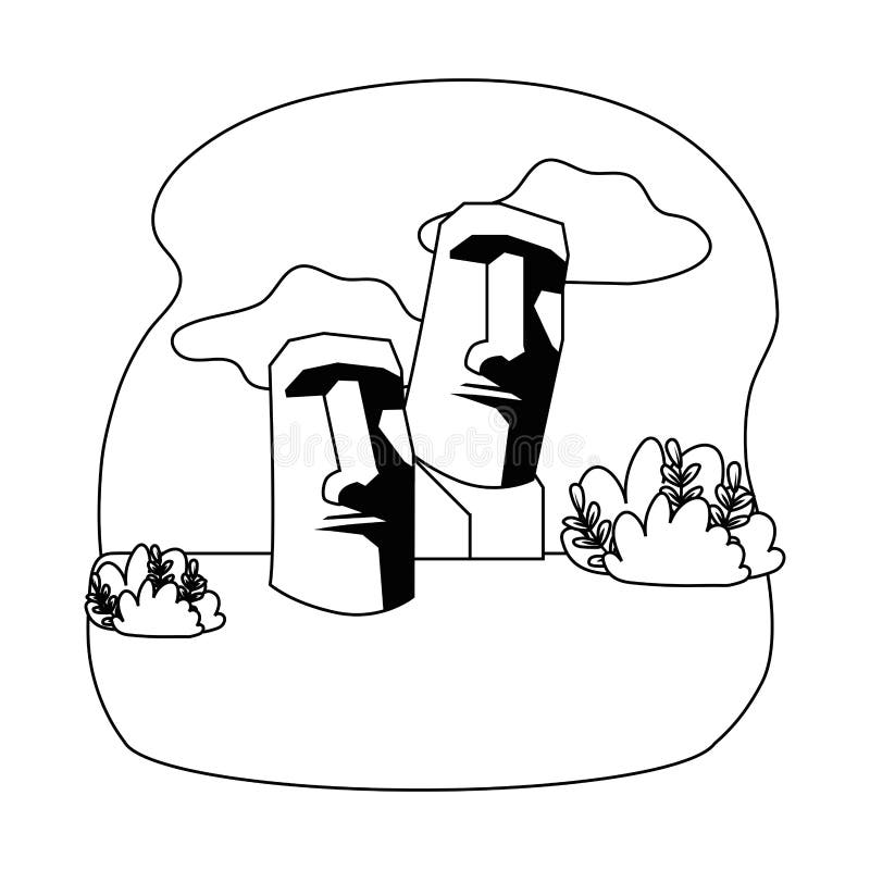 Moai Emoji coloring page  Free Printable Coloring Pages
