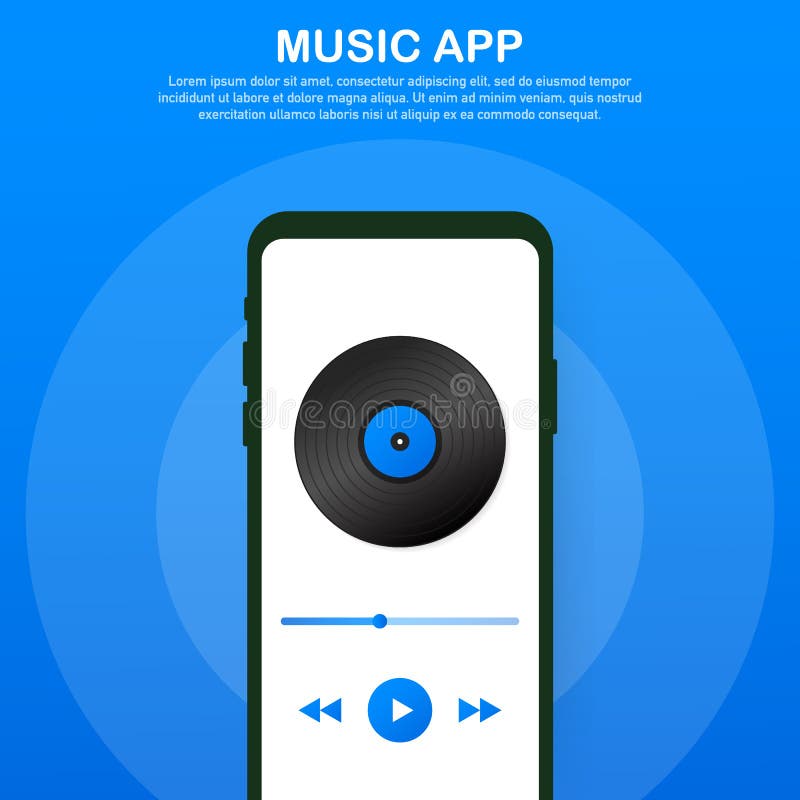 Mobil applikationmanöverenhet Denna är mappen av formatet EPS10 Musik App också vektor för coreldrawillustration vektor illustrationer Mobil applikationmanöverenhet Denna är mappen av formatet EPS10 Musik App också vektor för coreldrawillustration vektor illustrationer