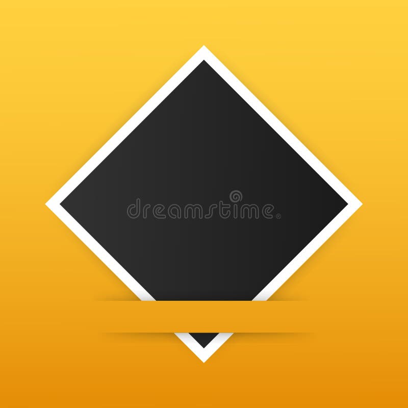 Photo frame mockup design. Realistic photograph with blank space for your image. Vector illustration.
