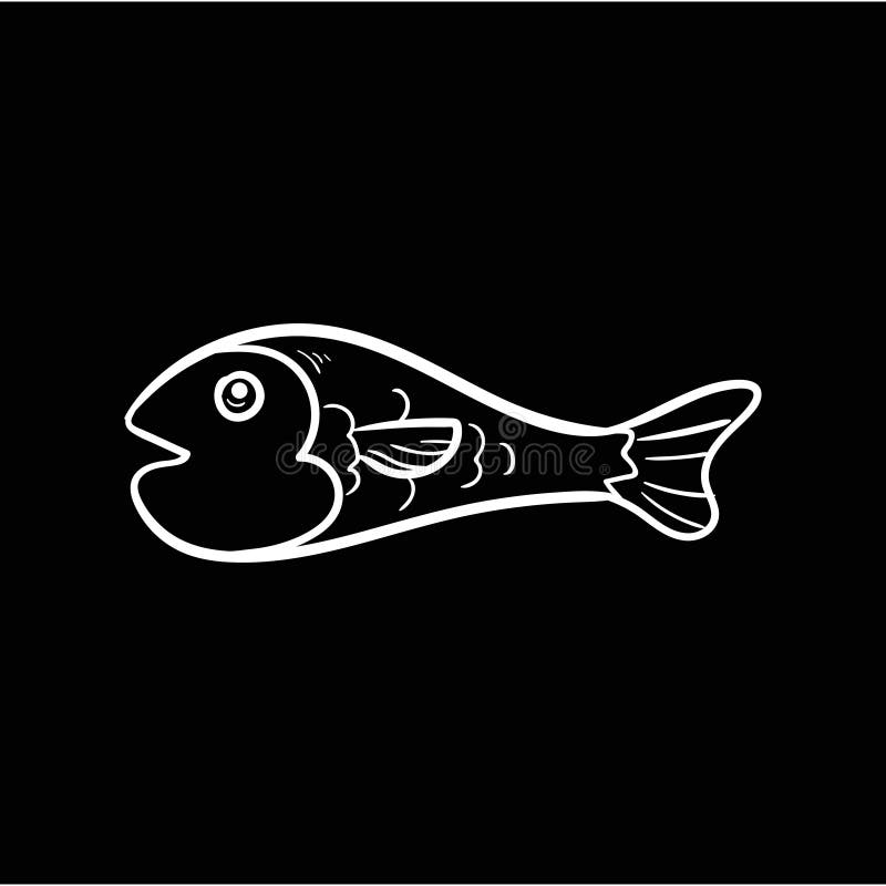 10 Fish Drawing (PNG Transparent)