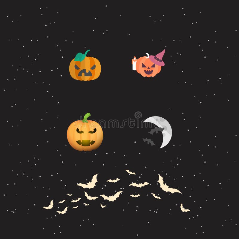 Abstract business hallowen background logo design vector