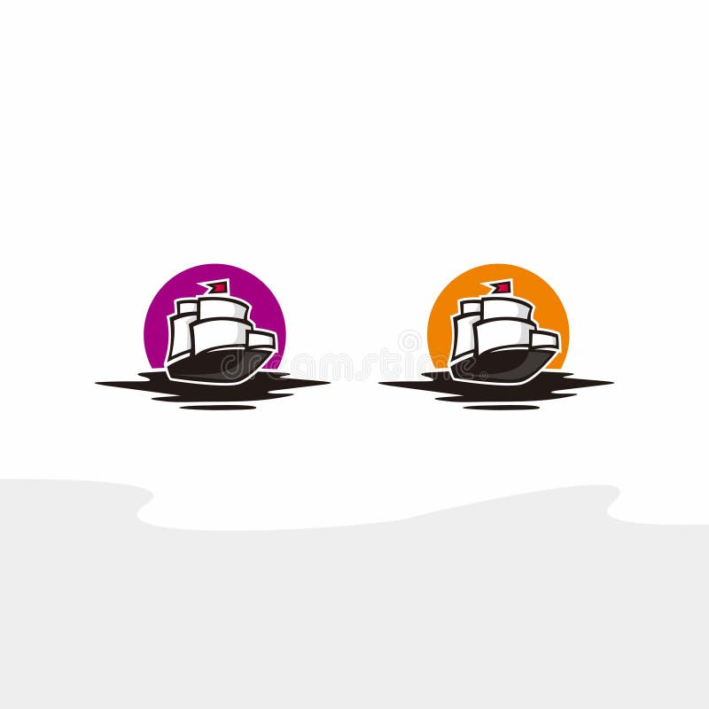 Classic sail mayflower ship icon simple logo compilation, for sailing industry. Mayflower ship vectors