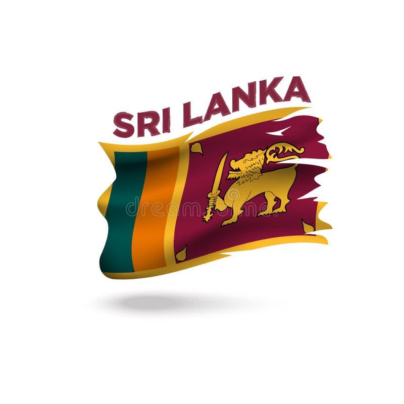 Torn Sri Lanka patriotic flag 3d vector illustration royalty free illustration Torn Sri Lanka patriotic flag 3d vector illustration royalty free illustration