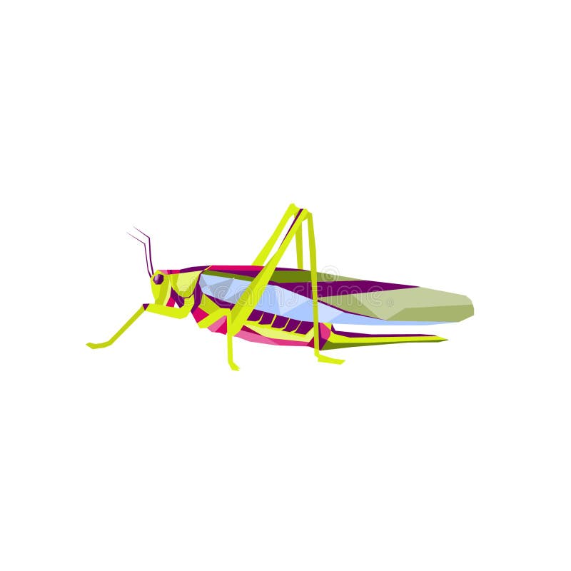 Unique grasshopper insect animal wpap royalty free illustration Unique grasshopper insect animal wpap royalty free illustration