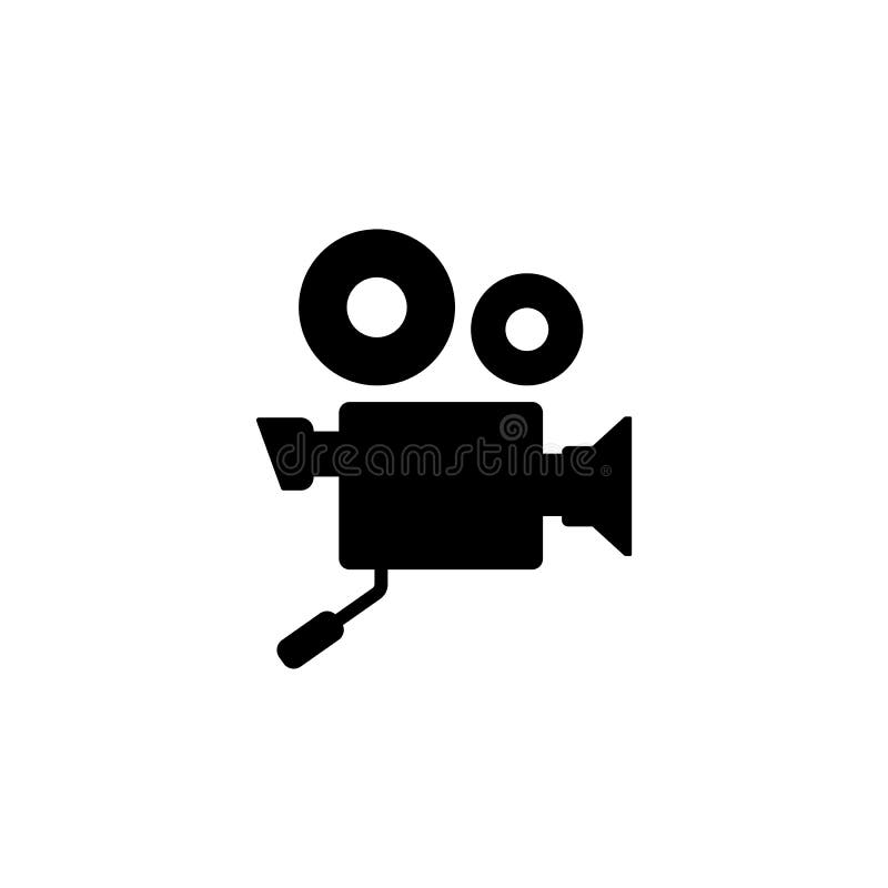 Film Recorder Icon Vector on White Background Stock Vector