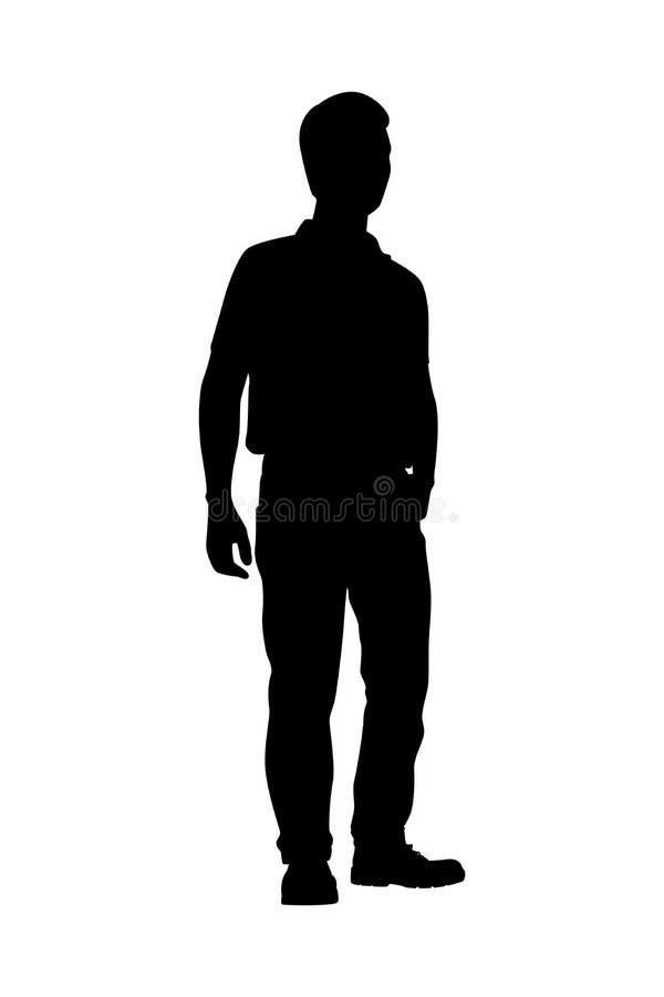 Man silhouette vector