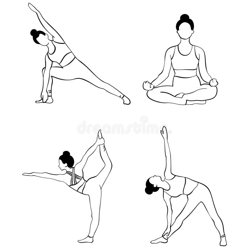 Yoga Sketch Stock Photos and Images  123RF