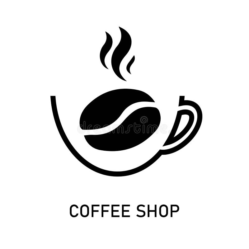 Coffee Shop Logo Sign Symbol Icon Vektor Stock Vector Illustration of