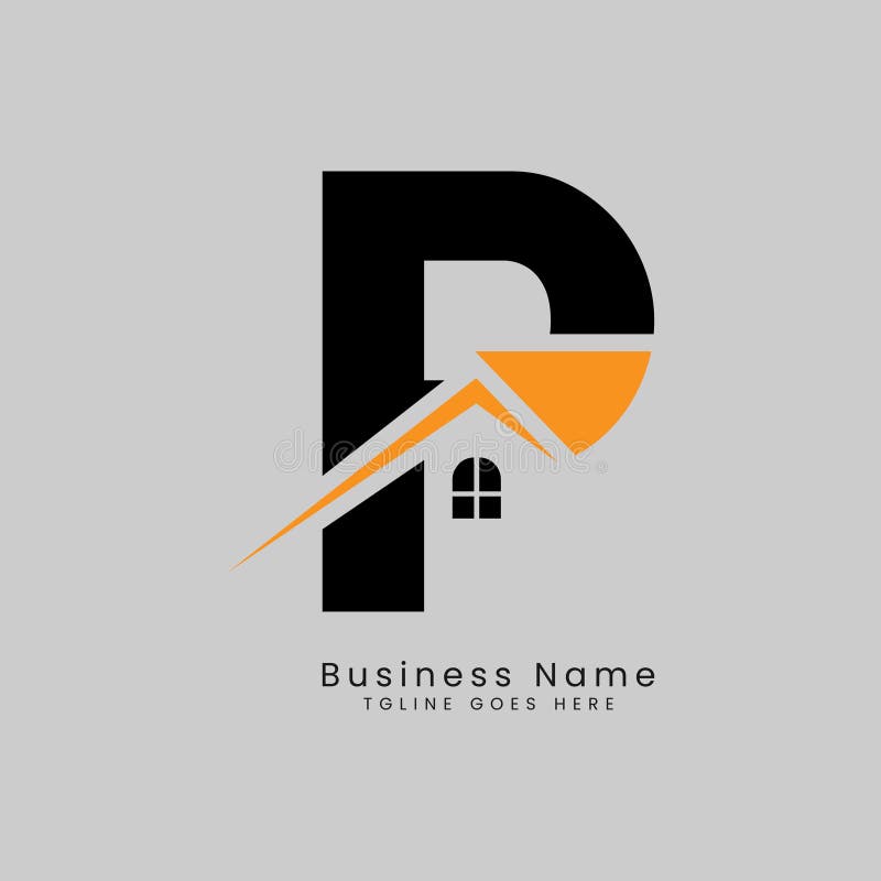 B Letter Real Estate Logo, Vector House Shape Template for Property