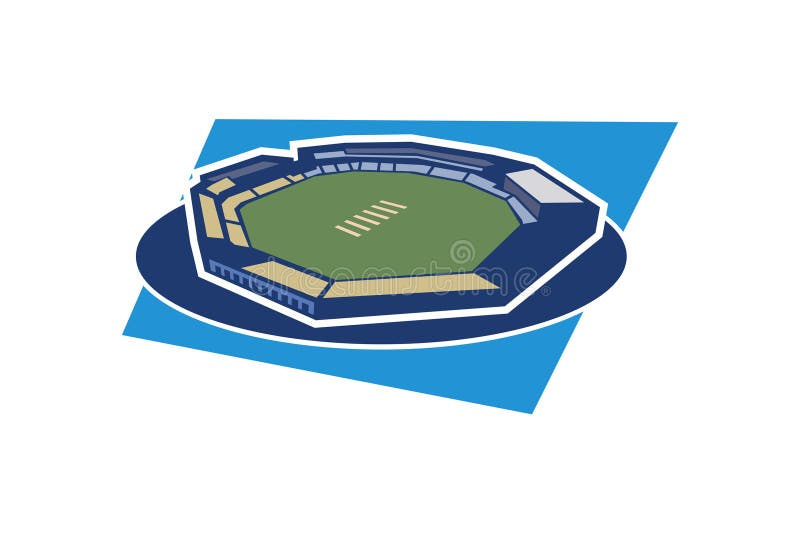 Simple Cricket Stadium Icon, Sport Icon, Flat, Cricket Stadium Vector