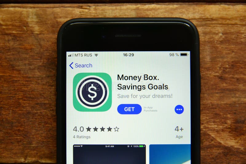Mobile app to control cash stock photography Mobile app to control cash stock photography