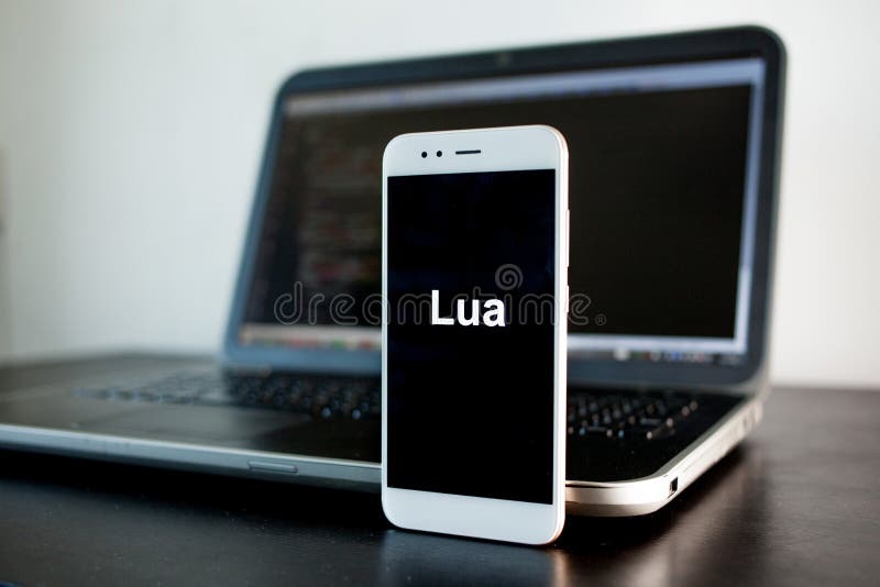 Mobile application development, Lua programming language for mobile development. stock photos