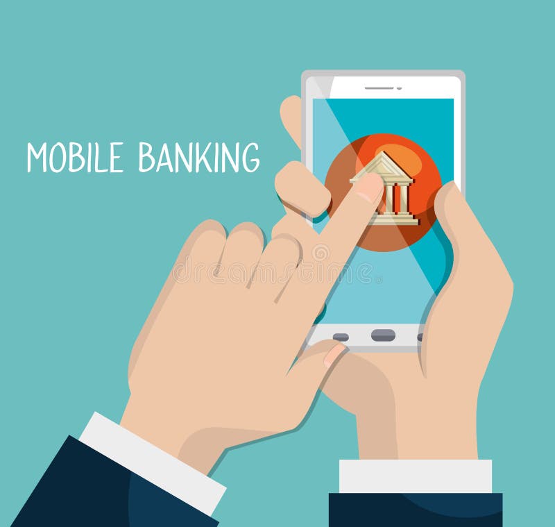 Mobile banking design stock vector. Illustration of technology 66439058