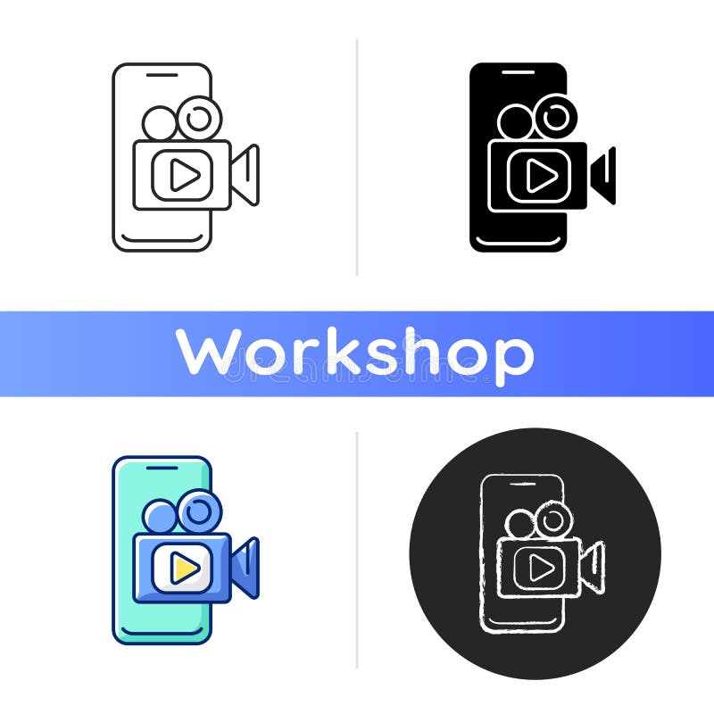 Mobile broadcast icon stock illustration