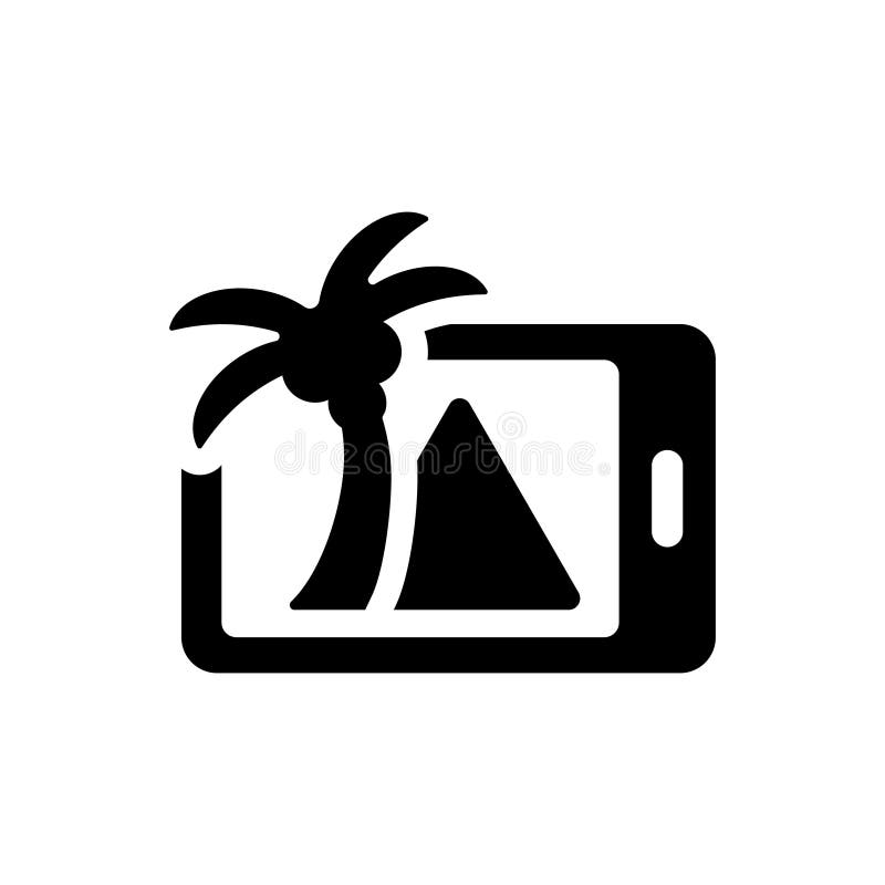 Mobile Camera Photography Logo Icon Vector Design Template Stock Vector