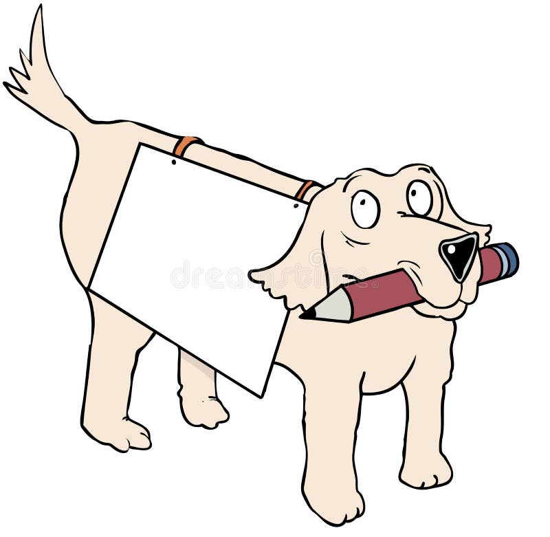 Mobile dog note stock vector. Image of vector, paper 34576352