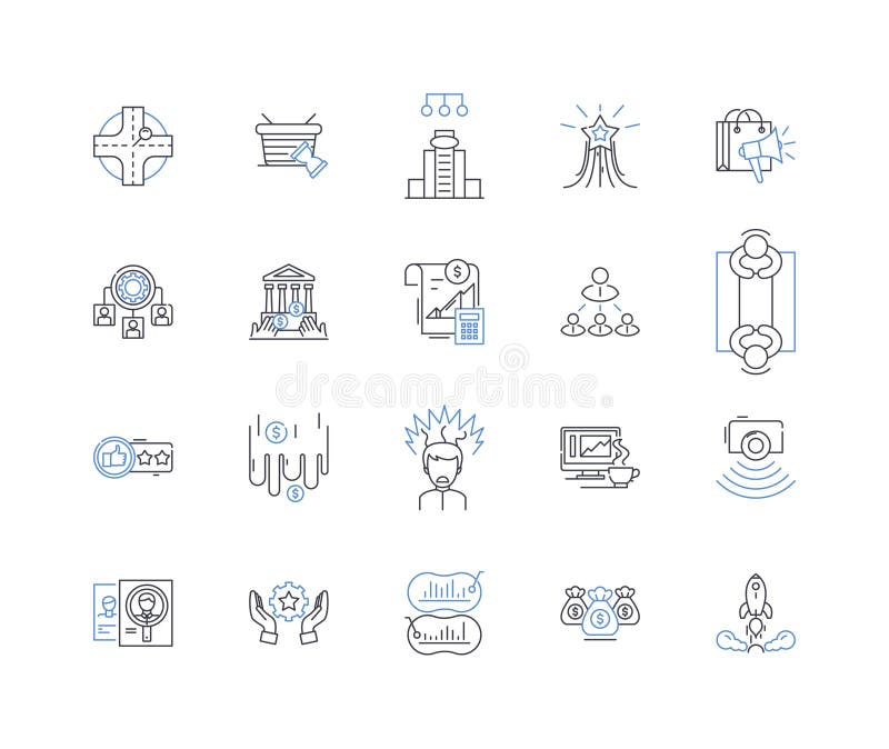 Mobile Evolution line icons collection. Innovation, Connectivity, Evolution, Revolution, Mobility, Progression royalty free illustration