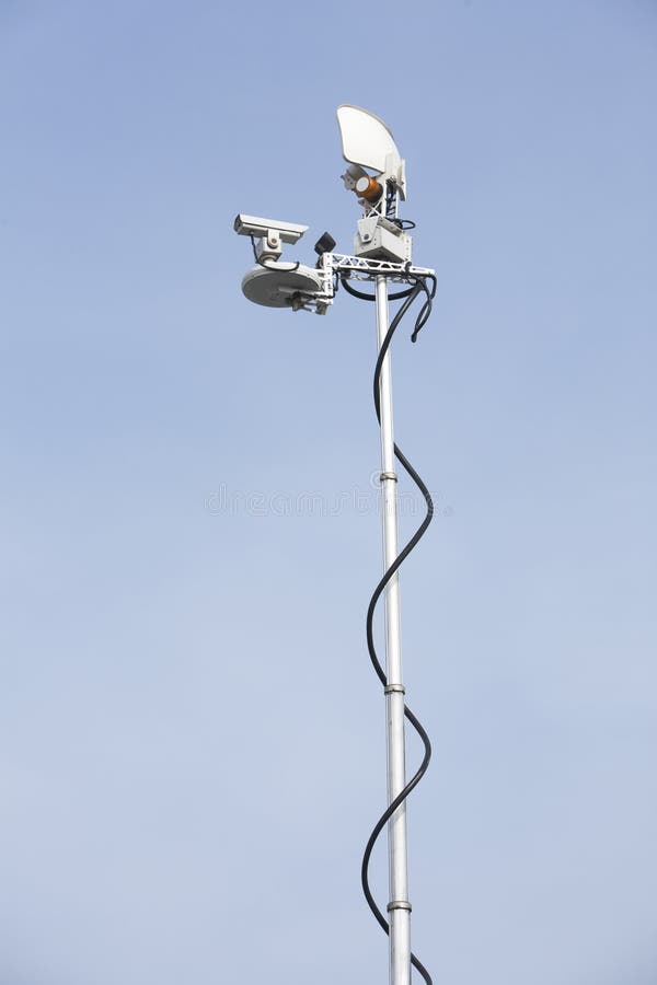Mobile News Van Antenna Stock Photos Image 9929733