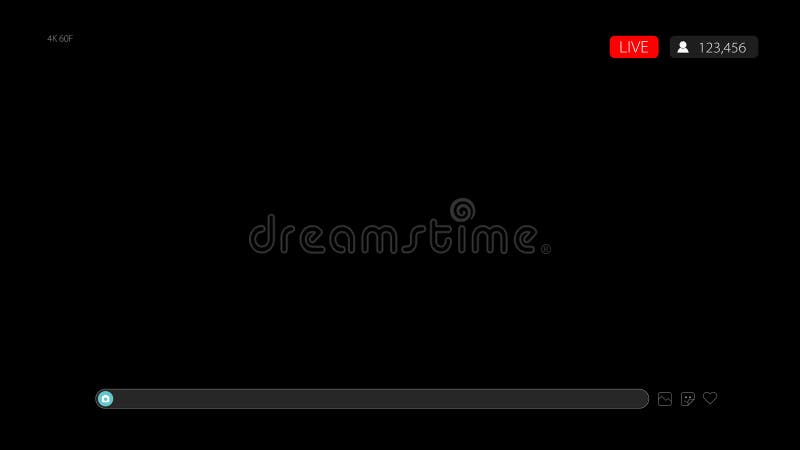Mobile Online Live Streaming App Designelement Vorlage 002 lizenzfreie abbildung