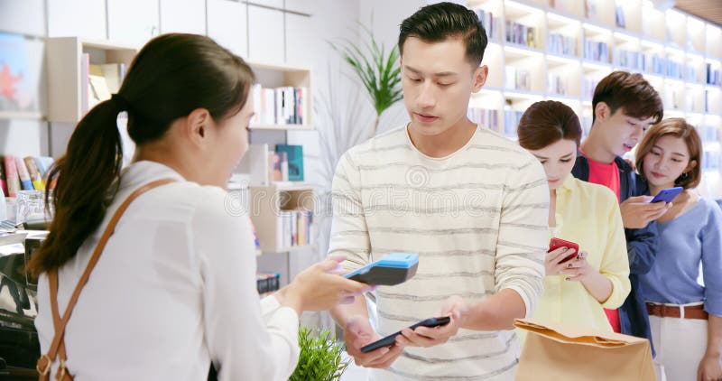 Mobile payment concept stock images