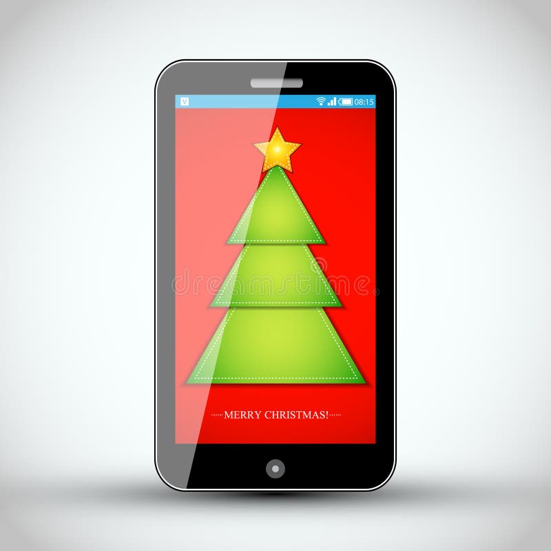 Christmas Iphone editorial image. Illustration of gift - 27694370