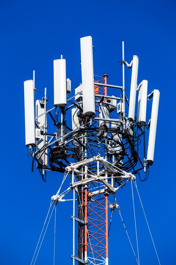 Mobile Phone Communication Repeater Antenna. Stock Image Image of