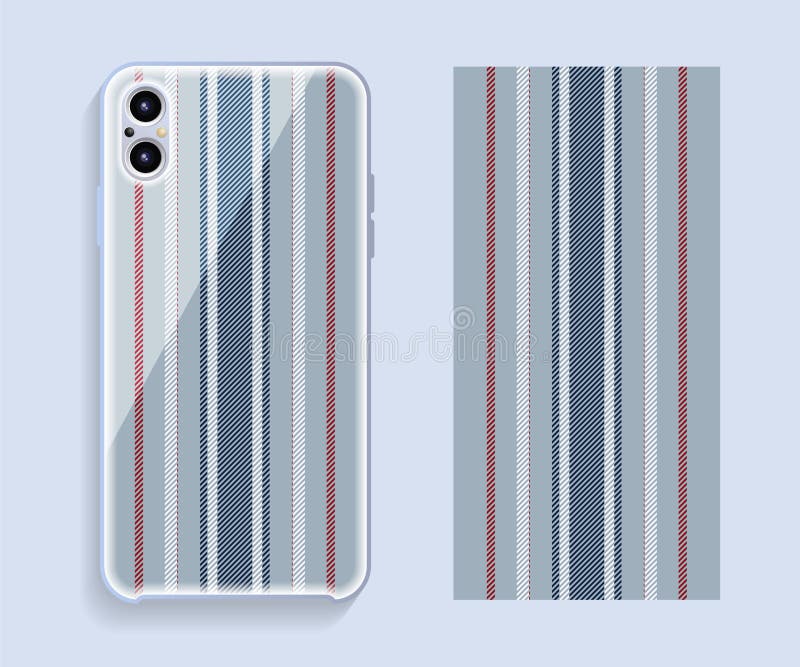 Mobile Phone Cover Design. Template Smartphone Case Vector Pattern