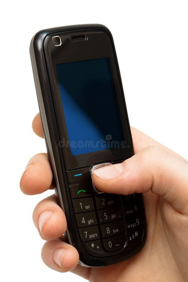 Mobile phone in a hand