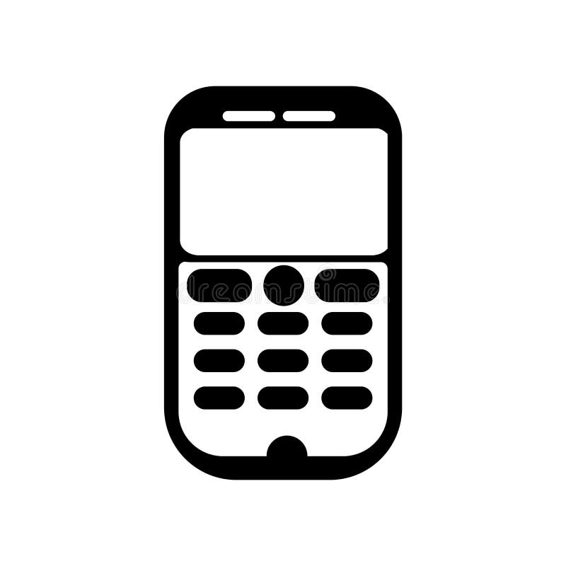 Mobile Phone Icon Vector Sign And Symbol Isolated On White Backg Stock Vector Illustration Of Design Phone 134632239