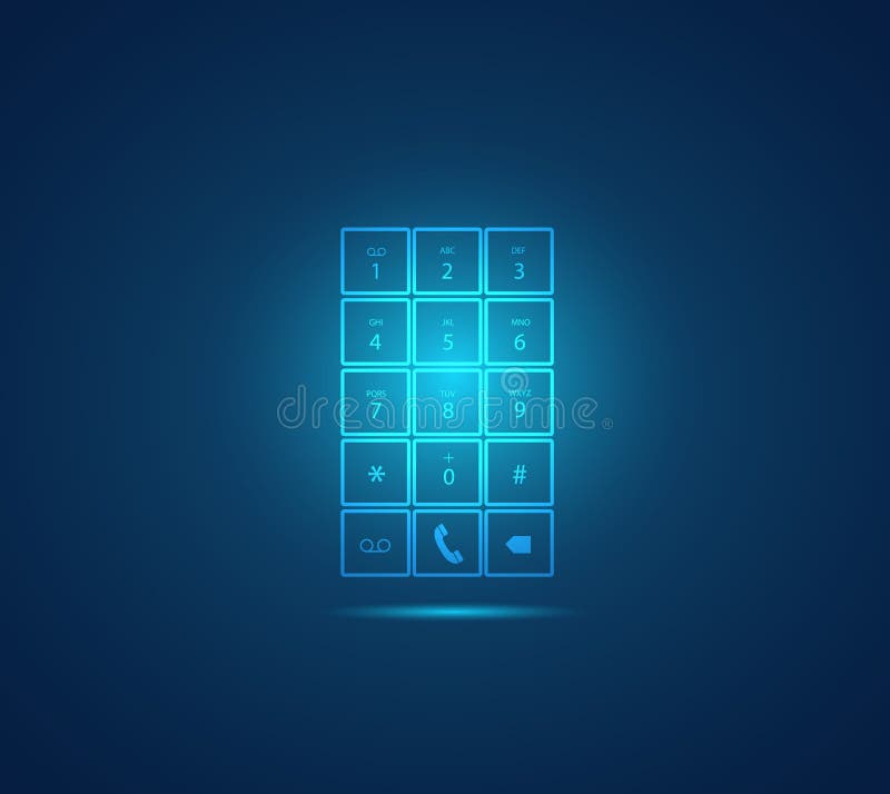 Mobile Phone Keypad Illustration